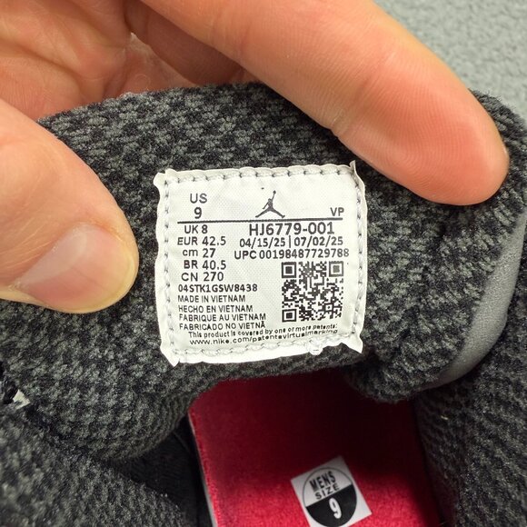 Jordan 10 Mens 9 Shoes Grey Black Shadow Nike Air Retro OG 2025 Sneakers - Picture 9 of 9